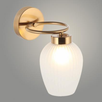 Бра MBM-5919/1 BRO+W латунь 1x40W G9 h235, HAO24